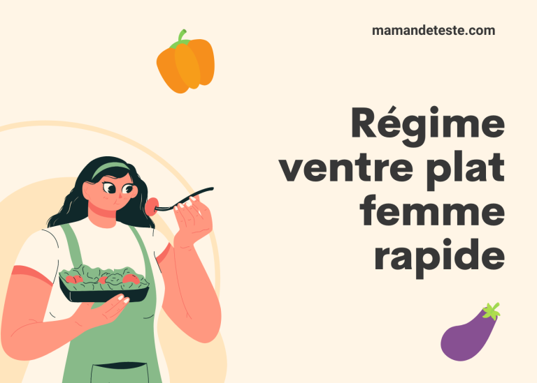 Régime ventre plat femme rapide mes idées de menu