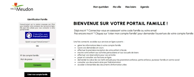 portail famille meudon