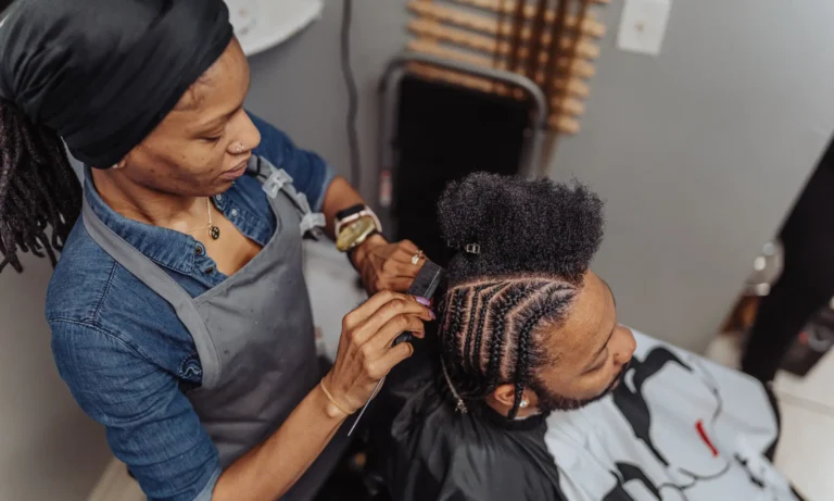 tresses plaquées homme