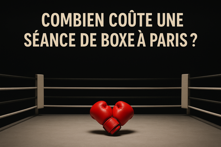 Ring de boxe minimaliste avec gants rouges
