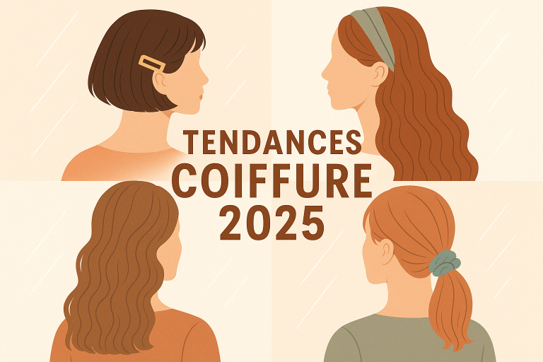 tendances coiffure 2025 femmes cheveux coupes accessoires