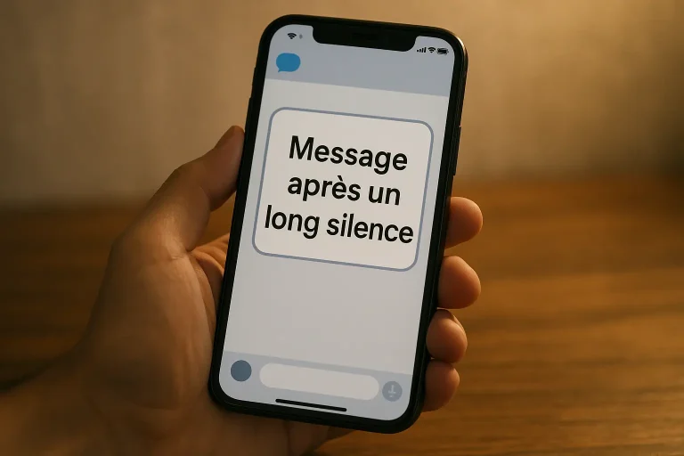 un homme qui ne répond pas à un message de rupture