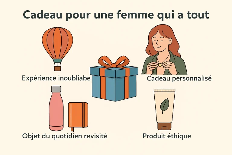 cadeau pour une femme qui a tout