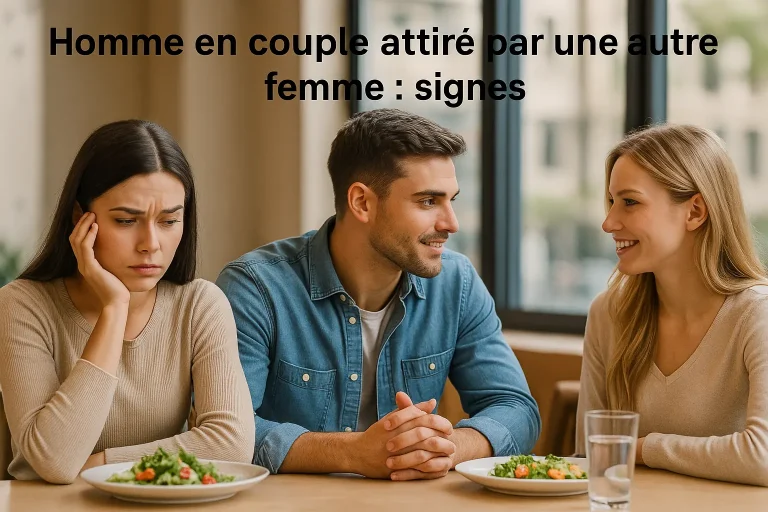 homme en couple attiré par une autre femme signes