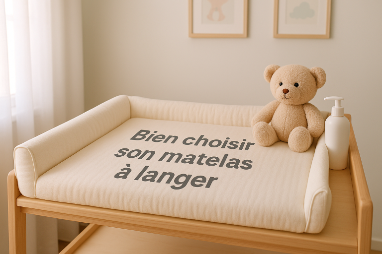 matelas à langer confort sécurité table bois bébé