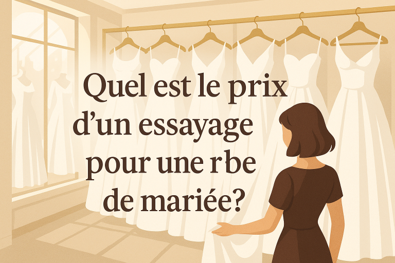 prix essayage robe de mariée femme touche tissu boutique