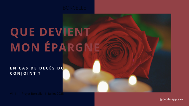 Que devient mon épargne en cas de décès de mon conjoint