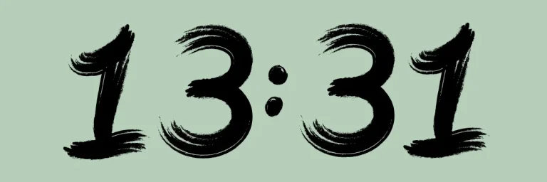 heure miroir inversée 13h31