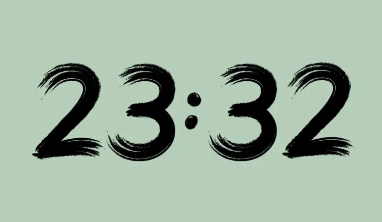 heure miroir inversée 23h32