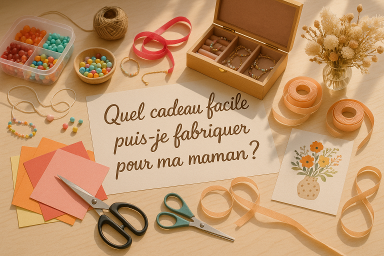 Cadeau fait main maman fournitures DIY