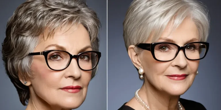 35 coiffures parfaites pour les femmes de 70 ans qui portent des lunettes