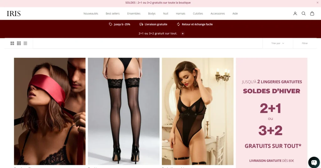 Comment se passe la livraison avec Iris Lingerie