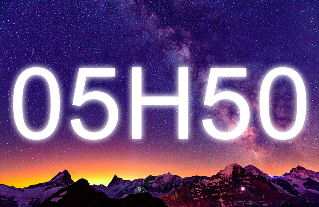 Quelle est la signification de 05h50