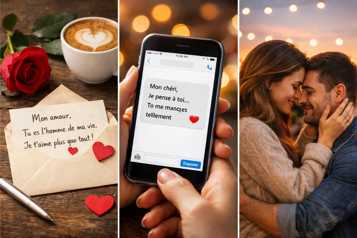 messages d’amour pour un homme