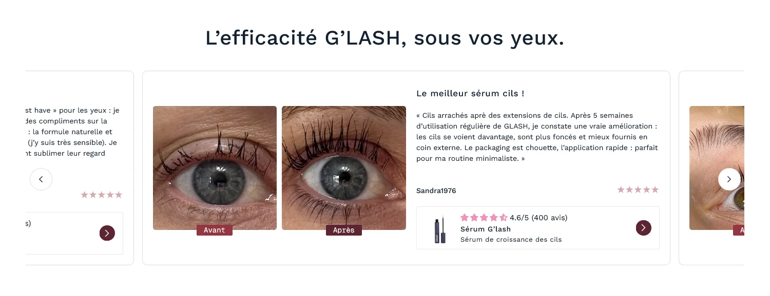 Glash Paris serum cils avis, ce que disent vraiment les clientes