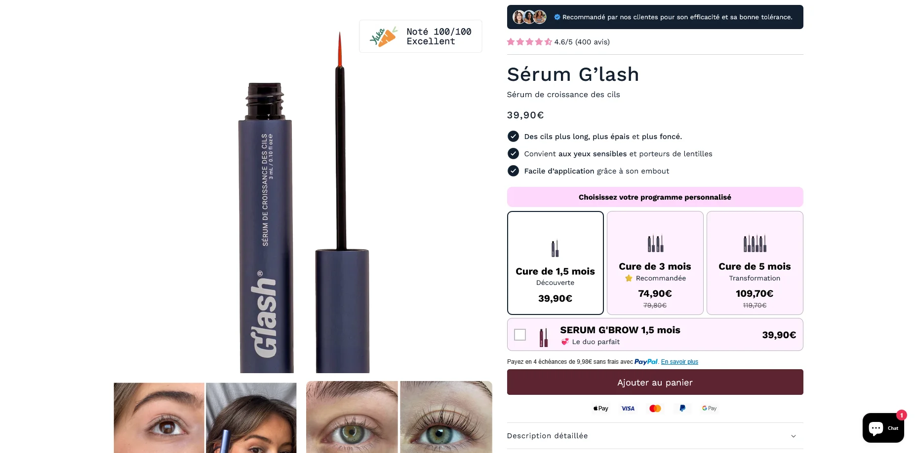 Glash Paris serum cils avis, ce que disent vraiment les clientes