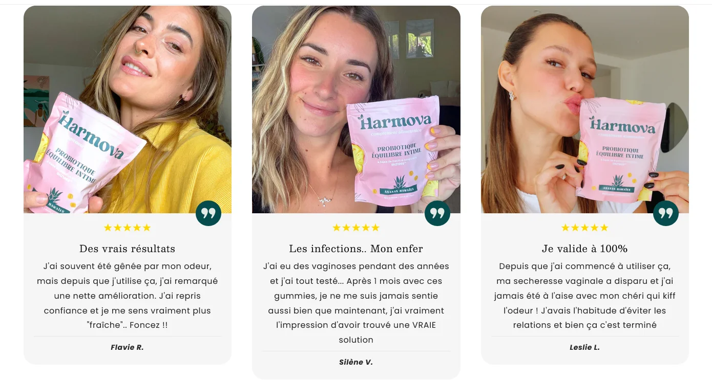 Harmova avis, ce que disent vraiment les clientes sur ces gummies intimes