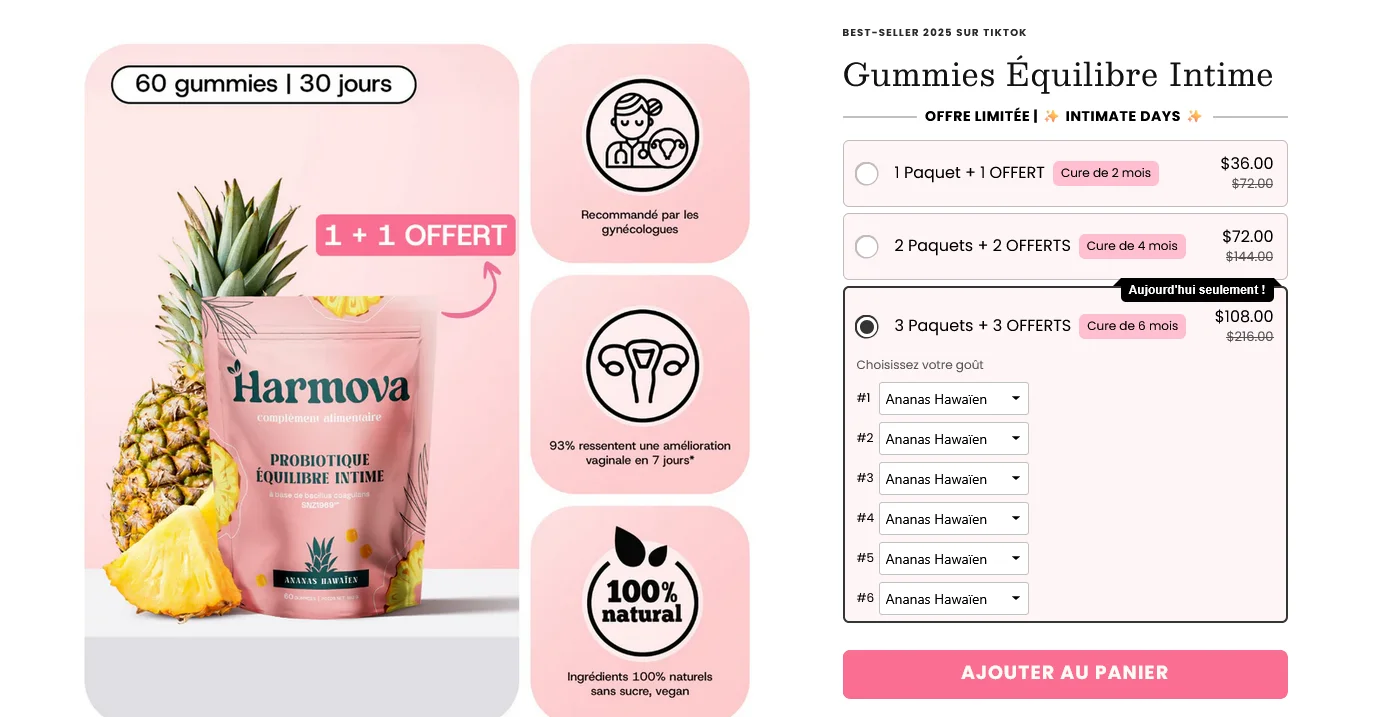 Harmova avis, ce que disent vraiment les clientes sur ces gummies intimes