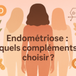 Illustration minimaliste sur les compléments alimentaires endométriose
