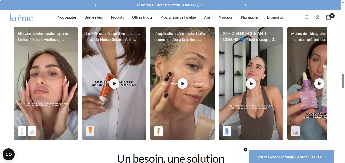 Krème avis complet sur la marque et ses soins