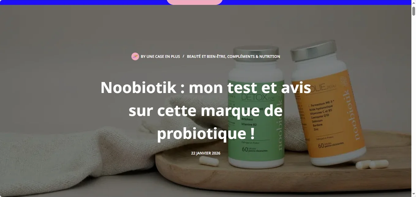 Noobiotik avis sur la marque et ses probiotiques