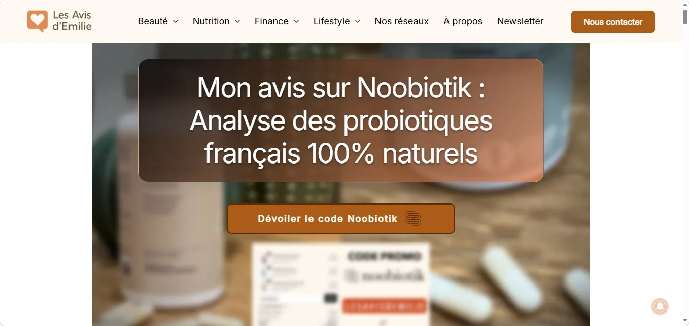 Noobiotik avis sur la marque et ses probiotiques