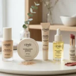 Sélection élégante de produits de maquillage dermo-actif Cénée Paris pour une analyse détaillée des avis clients.