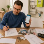 Formalités après décès pour une famille : proche organisant le logement avec checklist, clés et relevés de compteurs